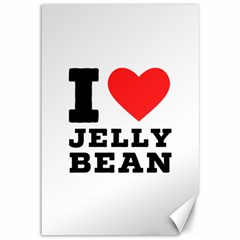 I Love Jelly Bean Canvas 12  X 18  by ilovewhateva