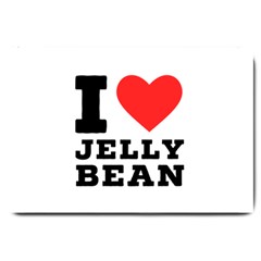 I Love Jelly Bean Large Doormat by ilovewhateva