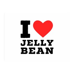 I Love Jelly Bean Two Sides Premium Plush Fleece Blanket (mini) by ilovewhateva