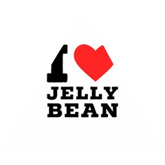 I Love Jelly Bean Wooden Puzzle Triangle by ilovewhateva