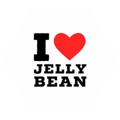 I Love Jelly Bean Wooden Puzzle Hexagon by ilovewhateva