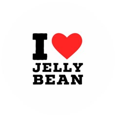 I Love Jelly Bean Wooden Bottle Opener (round) by ilovewhateva