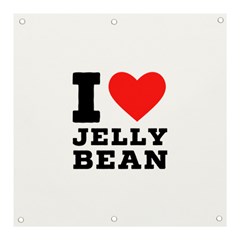 I Love Jelly Bean Banner And Sign 3  X 3  by ilovewhateva