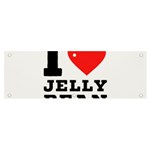 I love jelly bean Banner and Sign 6  x 2  Front