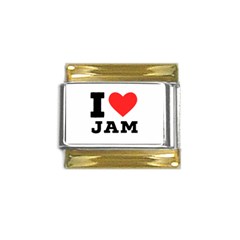 I Love Jam Gold Trim Italian Charm (9mm) by ilovewhateva