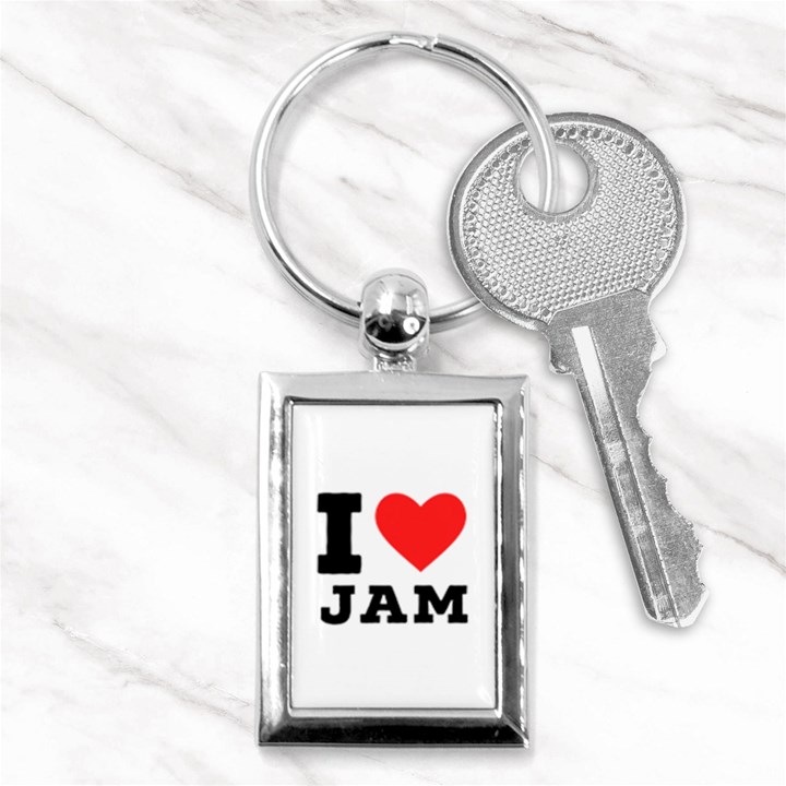 I love jam Key Chain (Rectangle)