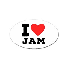 I Love Jam Sticker Oval (10 Pack) by ilovewhateva