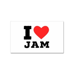 I Love Jam Sticker Rectangular (10 Pack) by ilovewhateva