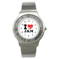 I Love Jam Stainless Steel Watch by ilovewhateva