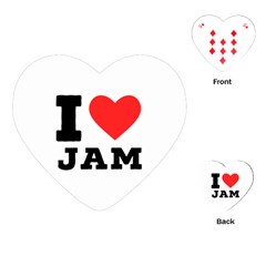 I Love Jam Playing Cards Single Design (heart) by ilovewhateva