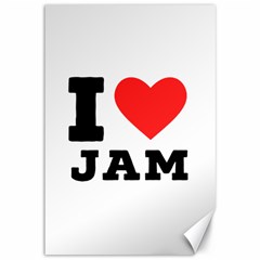 I Love Jam Canvas 12  X 18  by ilovewhateva