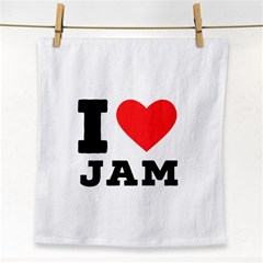 I Love Jam Face Towel by ilovewhateva