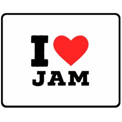 I Love Jam Fleece Blanket (medium) by ilovewhateva