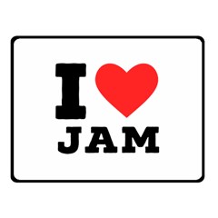 I Love Jam Fleece Blanket (small) by ilovewhateva