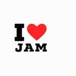 I love jam Large Garden Flag (Two Sides) Back