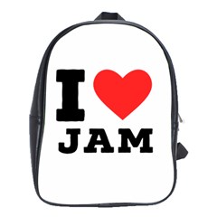 I Love Jam School Bag (xl) by ilovewhateva