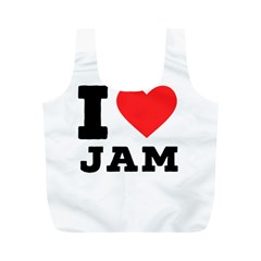 I Love Jam Full Print Recycle Bag (m) by ilovewhateva