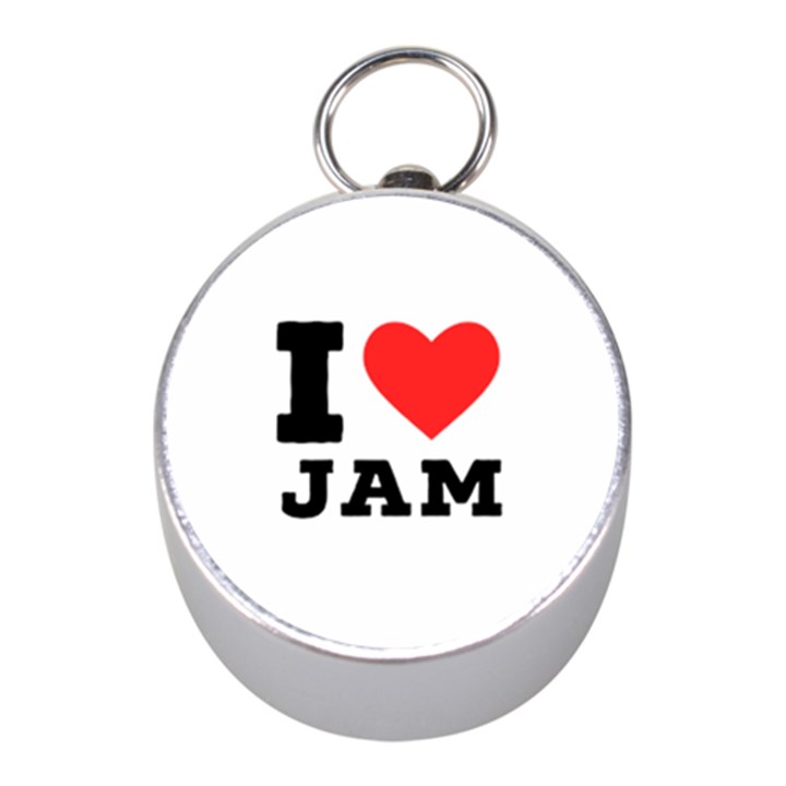 I love jam Mini Silver Compasses