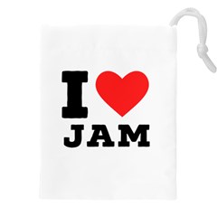 I Love Jam Drawstring Pouch (4xl) by ilovewhateva