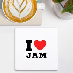 I Love Jam Uv Print Square Tile Coaster  by ilovewhateva