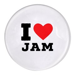 I Love Jam Round Glass Fridge Magnet (4 Pack) by ilovewhateva