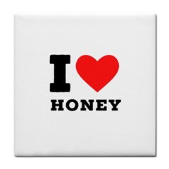 I Love Honey Tile Coaster by ilovewhateva