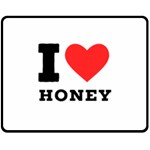 I love honey Fleece Blanket (Medium) 60 x50  Blanket Front