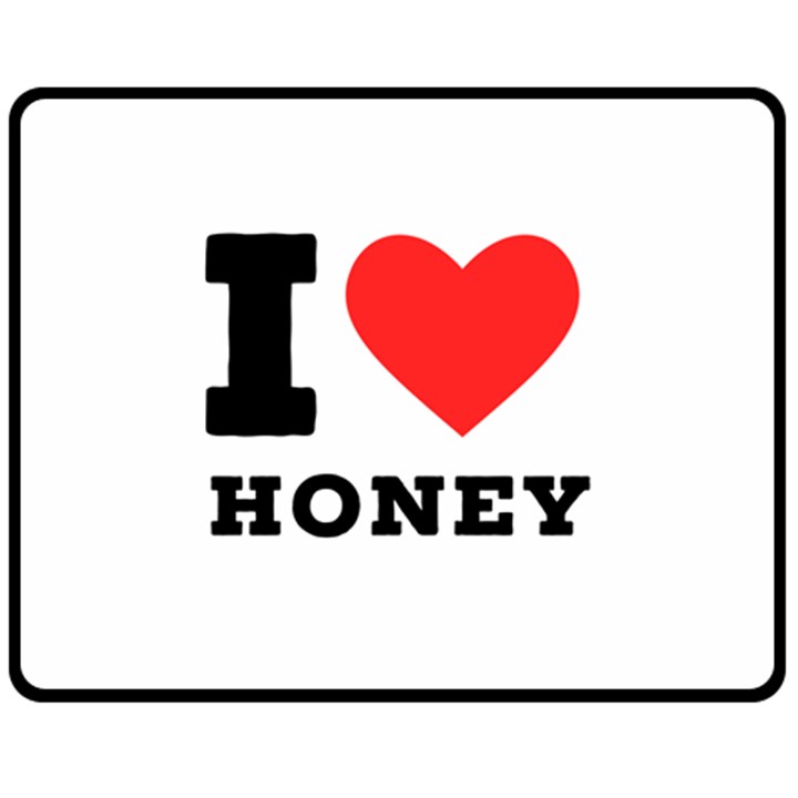 I love honey Fleece Blanket (Medium)