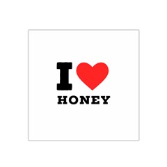 I Love Honey Satin Bandana Scarf 22  X 22  by ilovewhateva