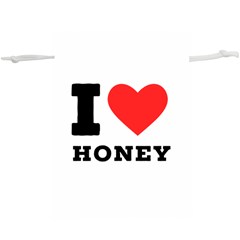 I Love Honey Lightweight Drawstring Pouch (xl) by ilovewhateva