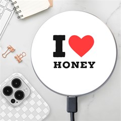 I Love Honey Wireless Fast Charger(white) by ilovewhateva