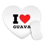 I love guava  Heart Mousepad Front