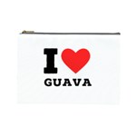 I love guava  Cosmetic Bag (Large) Front