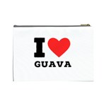 I love guava  Cosmetic Bag (Large) Back