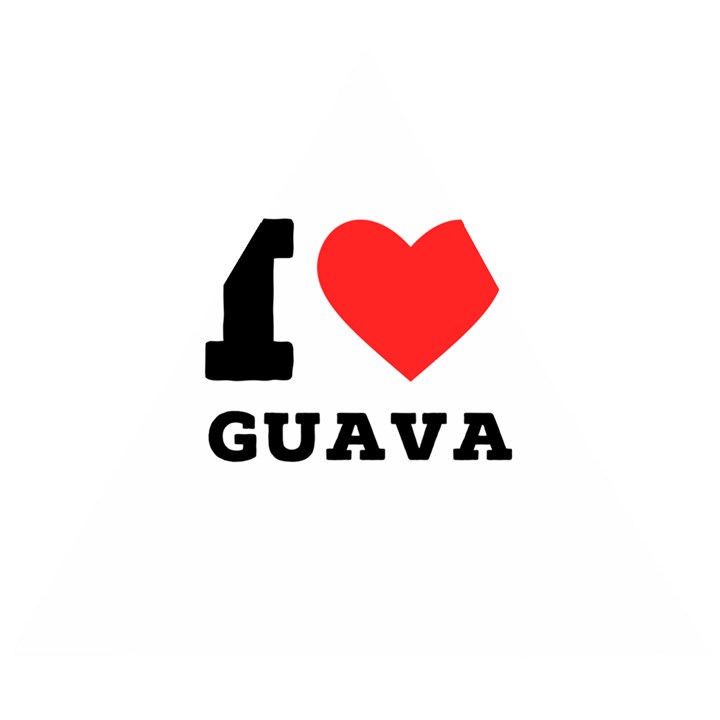 I love guava  Wooden Puzzle Triangle