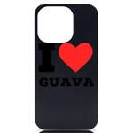 I love guava  iPhone 14 Pro Black UV Print Case Front