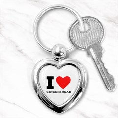 I Love Gingerbread Key Chain (heart) by ilovewhateva