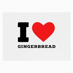 I Love Gingerbread Large Glasses Cloth by ilovewhateva