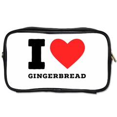 I Love Gingerbread Toiletries Bag (two Sides) by ilovewhateva