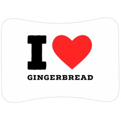 I Love Gingerbread Velour Seat Head Rest Cushion by ilovewhateva