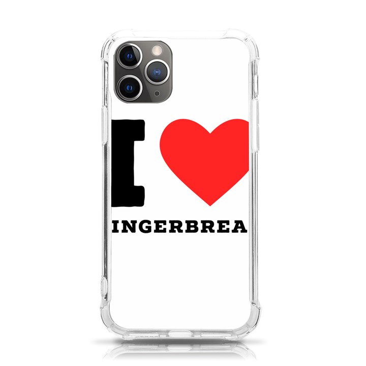 I love gingerbread iPhone 11 Pro 5.8 Inch TPU UV Print Case