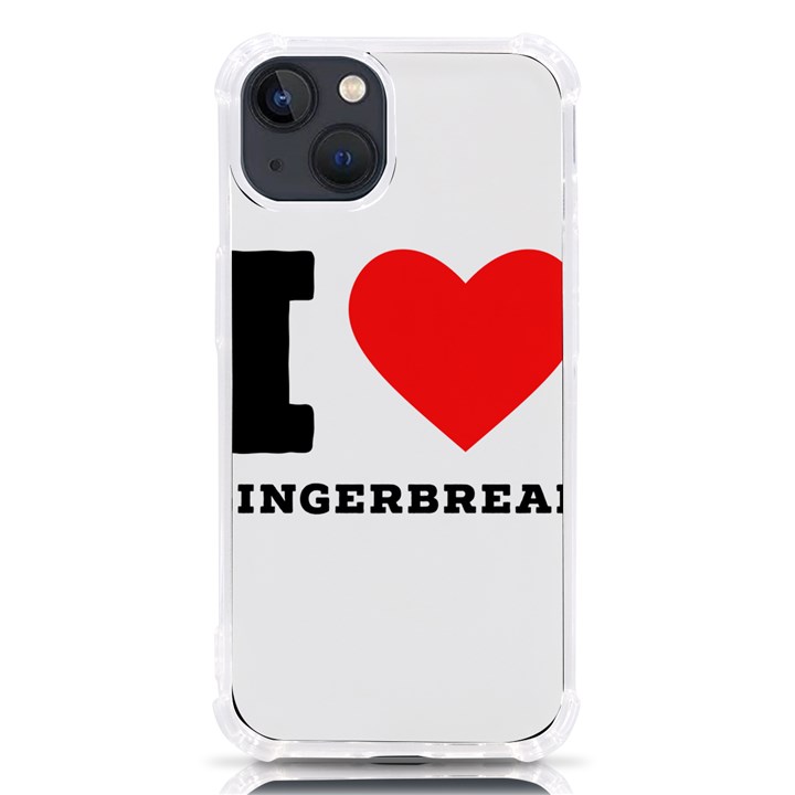 I love gingerbread iPhone 13 TPU UV Print Case