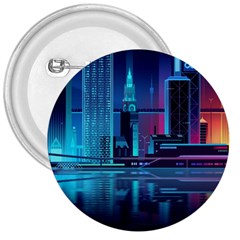 Digital Art Artwork Illustration Vector Buiding City 3  Buttons by 99art