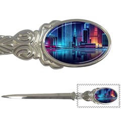 Digital Art Artwork Illustration Vector Buiding City Letter Opener by 99art