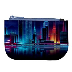 Digital Art Artwork Illustration Vector Buiding City Large Coin Purse by 99art