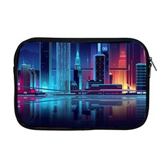 Digital Art Artwork Illustration Vector Buiding City Apple Macbook Pro 17  Zipper Case by 99art