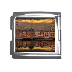 Old Port Of Maasslui Netherlands Mega Link Italian Charm (18mm) by 99art