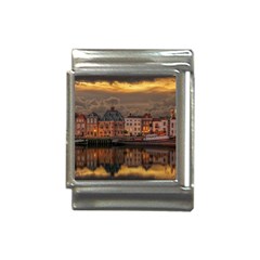 Old Port Of Maasslui Netherlands Italian Charm (13mm) by 99art