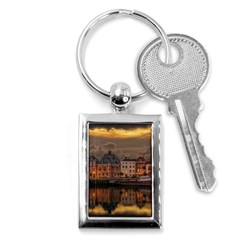 Old Port Of Maasslui Netherlands Key Chain (rectangle) by 99art