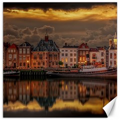 Old Port Of Maasslui Netherlands Canvas 12  X 12  by 99art